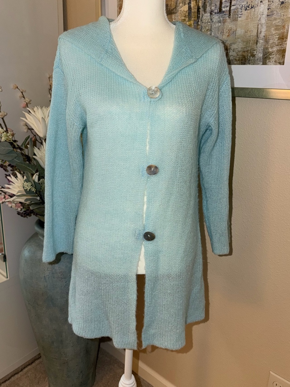 Soft Surroundings Button-Front Knit Cardigan